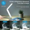 Batteridrevet LED lampe lys  - Foldbar skrivebordslampe - Hvid