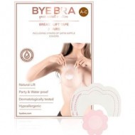 ByeBra® Brysttape med brystvorteskjulere af satin - Skål: A, B, C
