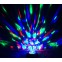 Diskokugle med roterende RGB lys - Batteridrevet