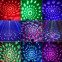 Diskokugle med roterende RGB lys og fjernbetjening (LED Party Light)