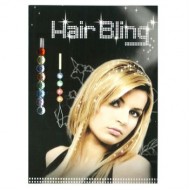 Hair Bling - 8 farvede  krystaldiamanter
