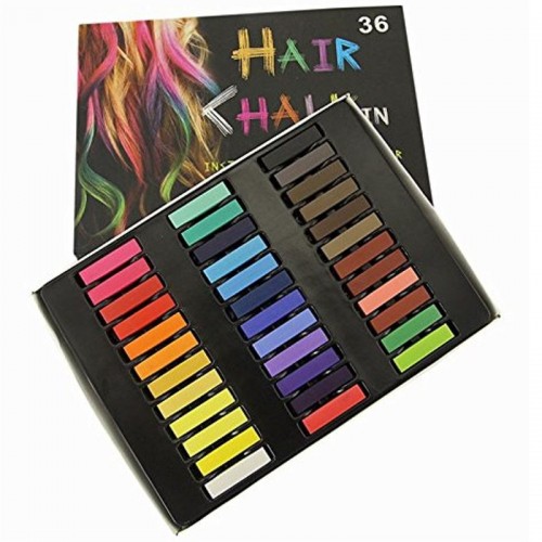 Hair Chalk® pakke m 36 stk hårkridt / farvekridt til håret
