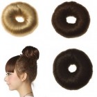 Hair Donut med kunstigt hår, 7 cm