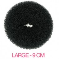 Hair Donut - Sort - 9 cm