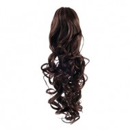 Hestehale Extensions - Curly Brun 4#