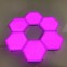 Hexagon LED Touch vægbelysning - 6 Honeycomb lyspaneler + fjernbetjening
