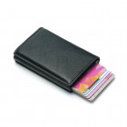 MySafe kortholder læderpung med popup & RFID beskyttelse - Sort