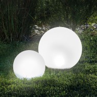 LED Kuglelampe til haven / Garden Orb Multicolor Light med fjernbetjening, 20 cm
