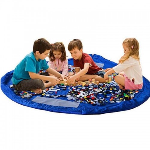 Legetæppe & Opbevaringspose til Lego og Legetøj