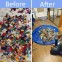 Legetæppe & Opbevaringspose til Lego og Legetøj