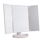 UNIQ Hollywood Makeup Spejl Trifold spejl med LED lys ,Hvid