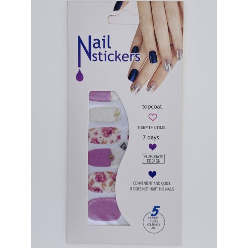 Nail Stickers - Nail Wrap 12 stk no. 10