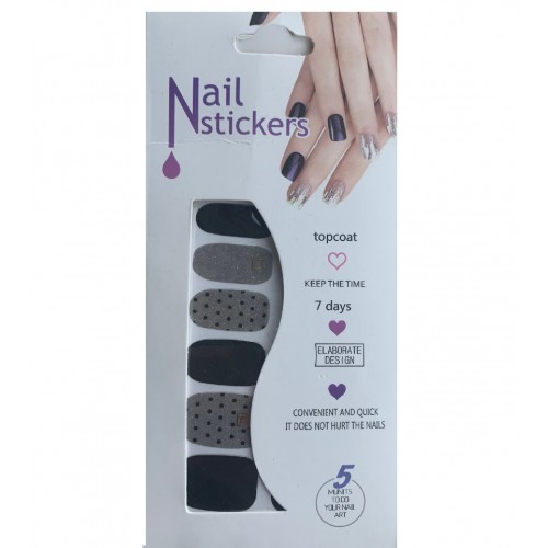 Nail Stickers - Negle wraps 12 stk no. 01
