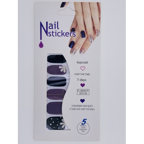 Nail Stickers - Negle wraps  12 stk no. 14