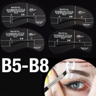 Øjenbryns Skabeloner - Eyebrow Stencils (B5-B8) - 4 stk.