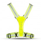 Pro sport - LED Refleksvest med LED Lys til Løb, Cykling & Træning