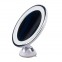 UNIQ Spejl med LED Lys og sugekop x10 forstørrelse - Hvid